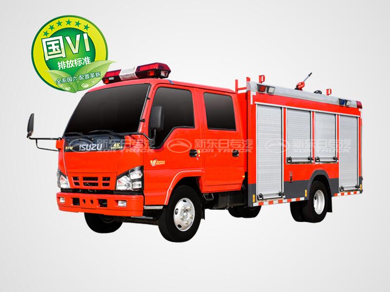 2.5噸水罐消防車(chē)-新東日牌 國(guó)六內(nèi)藏罐五十鈴水罐消防車(chē)2.5噸